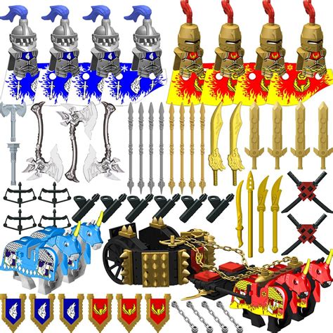 Nicolababeweapon Pack Accessories Kit For Minifigures Knight Weapons ...