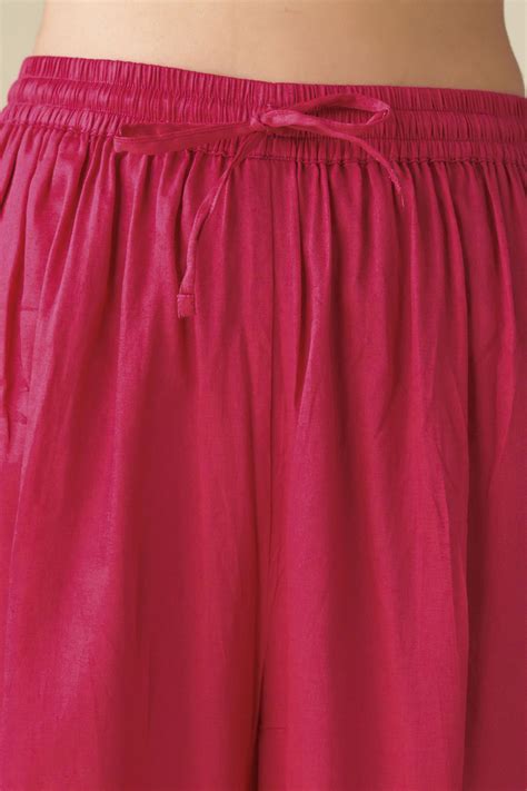 Mushio - Pink Cotton Silk Pant - Elahe