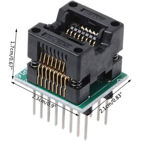 SSOP/TSSOP16 Narrow Body Burn DIP Test Seat Patch IC Chip Adapter Pitc