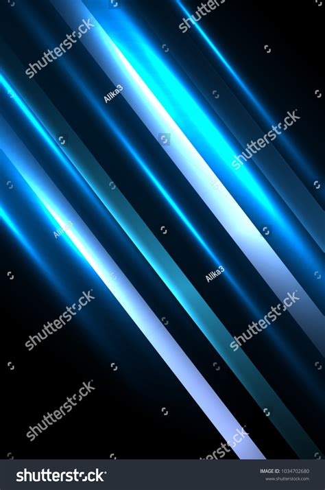 Abstract Wallpaper Blue Lines On Black Stock Vector (Royalty Free ...