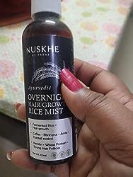 Buy Nuskhe by Paras Ayurvedic Overnight Hair Growth Rice Mist for ...