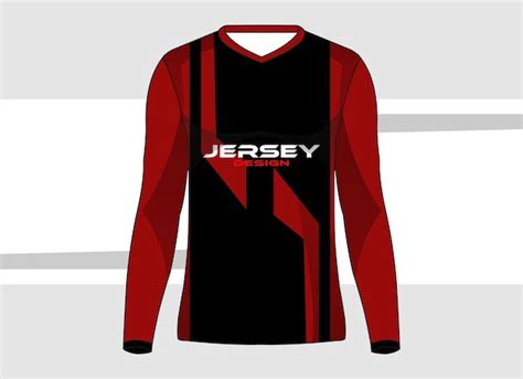 long sleeves tshirt sport jersey template design – Next Print