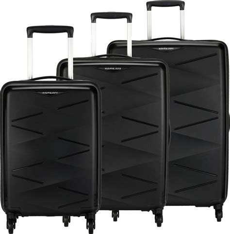 Kamiliant by American Tourister TRIPRISM SPINNER 3PC SET BLACK Cabin ...