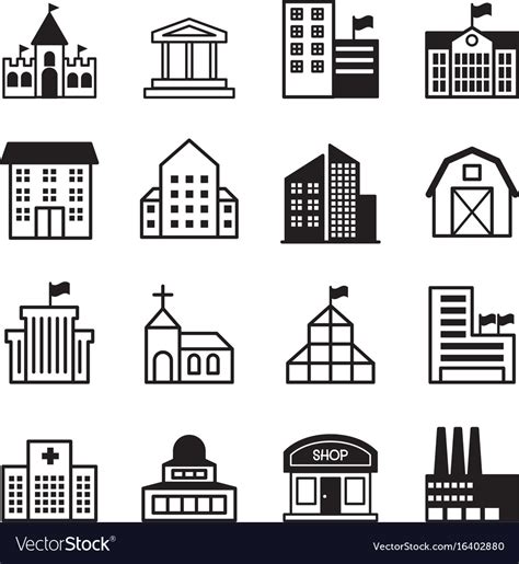 Simple Building Icon 的图像结果