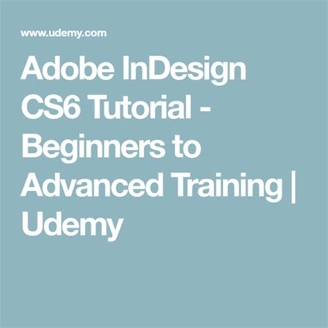Image result for CS6 InDesign Tutorials for Beginners