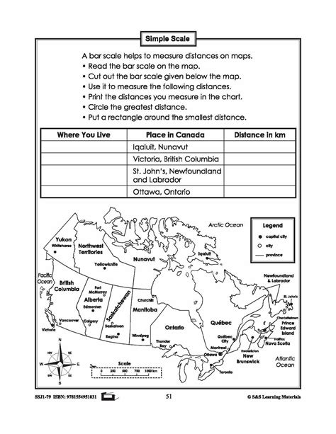 Latitude, Longitude & Scale Canadian Mapping Activities Grades 1-3 - Worksheets Library