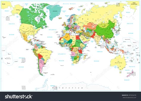 Modern Map of World 的图像结果