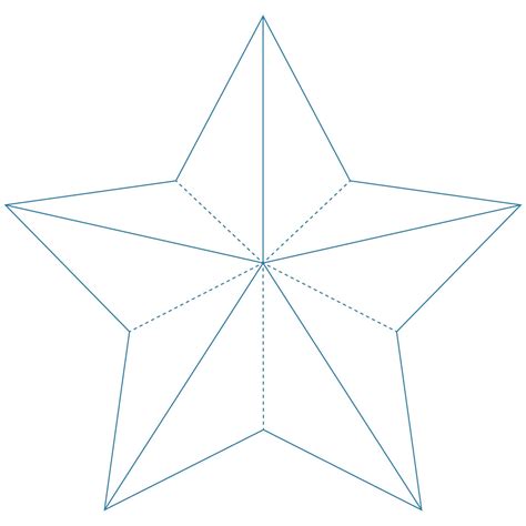 5 Point Star Outline Pattern
