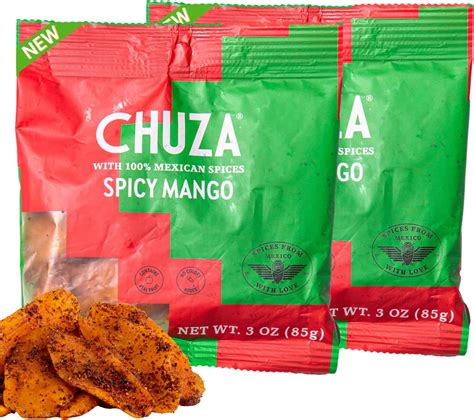 Amazon.com: CHUZA Spicy Dried Mango Slices, Mexican Snacks Chili Mango ...