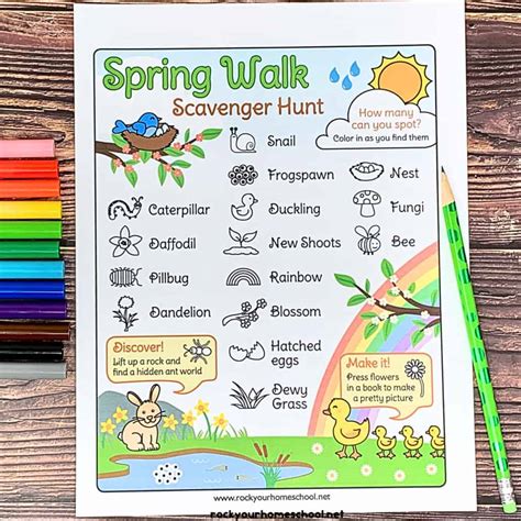 Spring Nature Scavenger Hunt Outdoor Scavenger Hunt