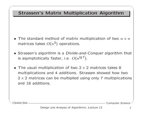 Strassen's Matrix Time Complexity 的图像结果