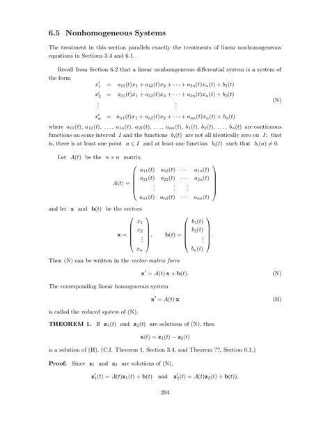 Image result for Non-Homogeneous Linear-systems
