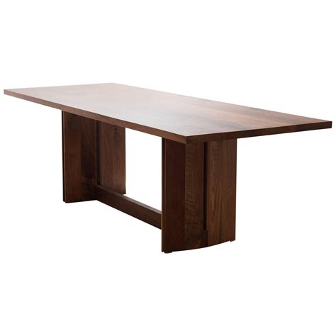 Vintage Black Walnut Dining Table For Sale at 1stDibs
