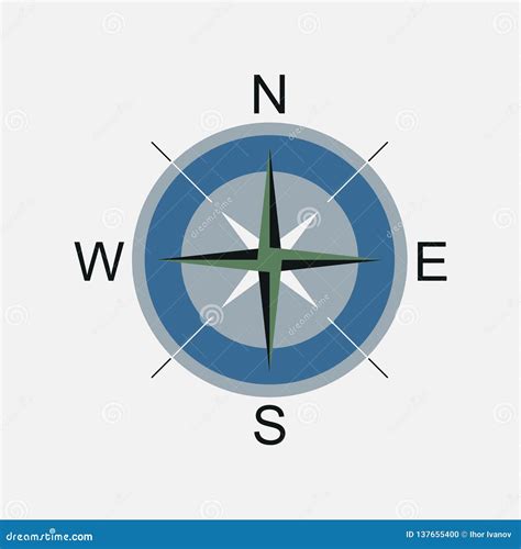 Compass, Compass Rose, Navigation Stock Illustration - Illustration of ...