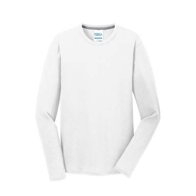 Port & Company® Long Sleeve Performance Blend T-Shirt, Size: Medium ...