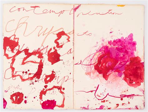 Untitled, (Peony Blossom Painting) - Cy Twombly | Wikioo.org - The ...