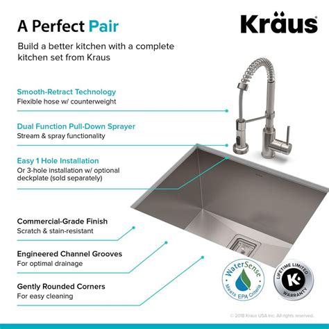 Buy Pax All-in-One Undermount Stainless Steel 24 in. Single Bowl ...