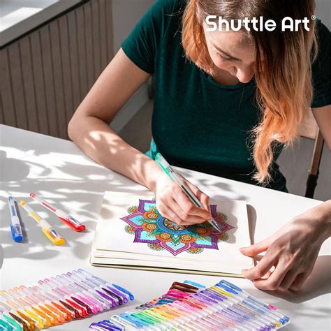 ShuttleArt Shuttle Art 160 Pack Glitter Gel Pens, 80 Colors India | Ubuy