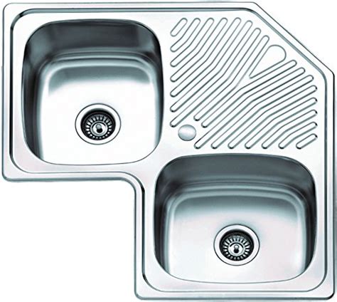 Buy Stainless Steel 1.75 Corner Kitchen Sink Online at desertcartINDIA