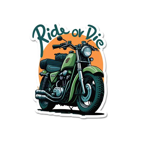 Ride or die sticker – Inkyprinty.in