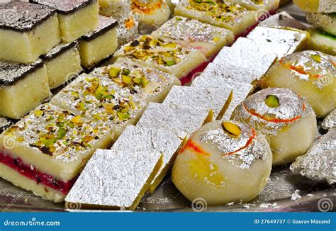 Indian Sweets - Mithai stock image. Image of mishti, cheer - 27649737