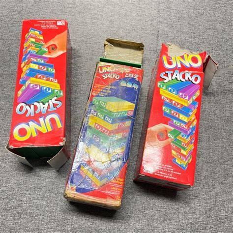 Uno Stacko Jenga Game, Hobbies & Toys, Toys & Games on Carousell