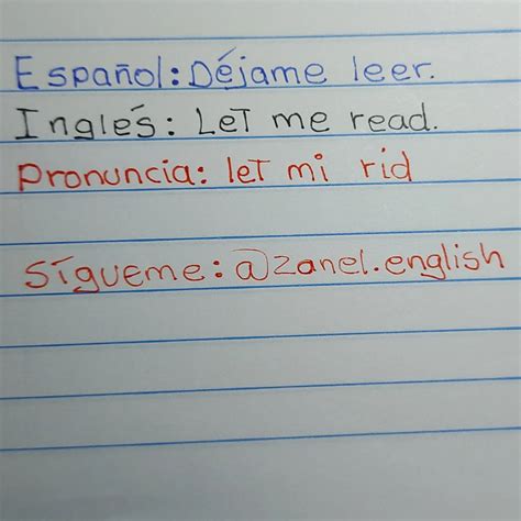 Zanel English | #inglés #inglesfacil #zanelenglish | Instagram