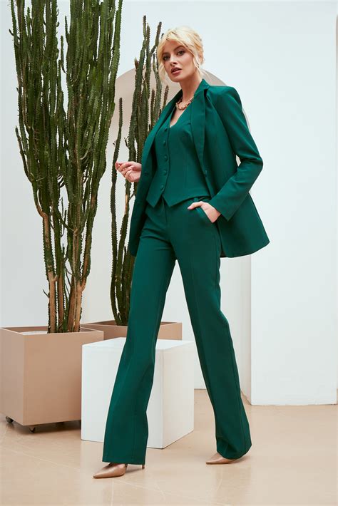 Bright Green Pant Suit at Becky Uhl blog