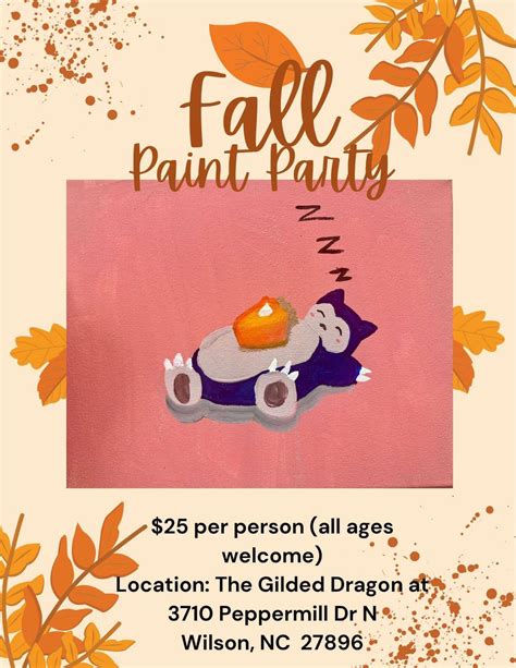 Join us for a Fall Paint Party with Caira!, 3710 Peppermill Dr. Ste F ...