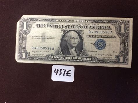 Lot - Series 1957 A US Silver Certificate One Dollar Bill