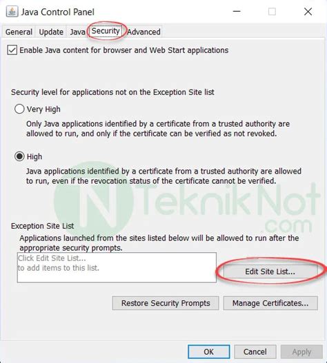 Image result for Java Control Panel Security Medium Is Missing