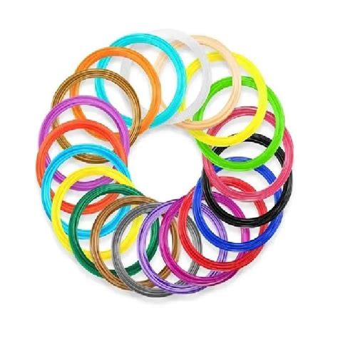 Creative Multicolored PLA Filament 1.75mm Thick 5 Meter Length of Each ...