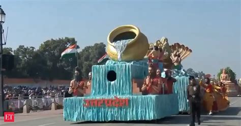 Uttar Pradesh tableau at R-Day parade celebrates Maha Kumbh; 'sangam ...