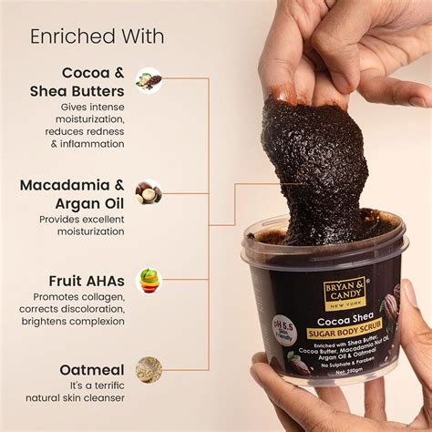 Buy Cocoa Shea Sugar Body Scrub Online | Bryan & Candy – BRYAN & CANDY