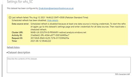 Data source credential are invalid - Microsoft Fabric Community