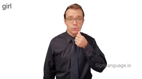 girl in ASL - Example # 2 - American Sign Language