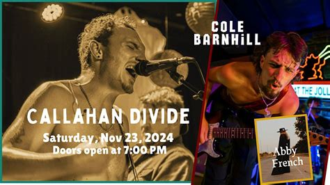 Callahan Divide at The Stairs with Special Guest Cole Barnhill, The ...