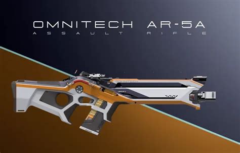 Wallpaper design, weapons, diagonal, Assault Rifle, Omnitech AR-5A for ...