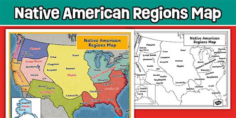 Native American Regions Map | Tribes, Cultures & Territories