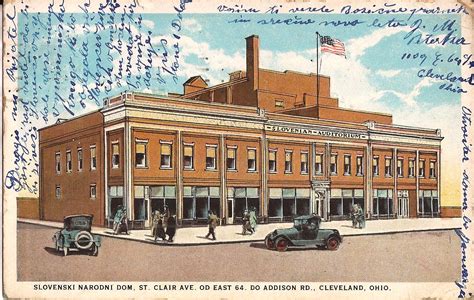 VINTAGE POSTCARD: Cleveland, OHIO - Slovenski Narodni Dom - Slovenian ...