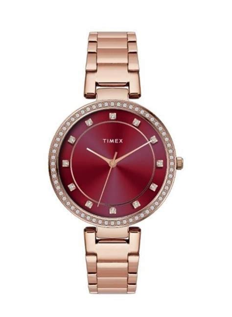 Timex Red Dial Women's Watch - TWEL18724 – KRISHNA WATCH COMPANY