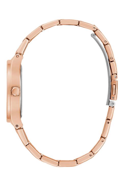 GUESS Female Rose Gold Analog Stainless Steel Watch GW0615L3