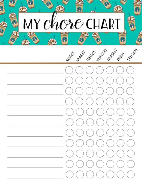 Printable Chore Charts | Chore Chart FREE Printable