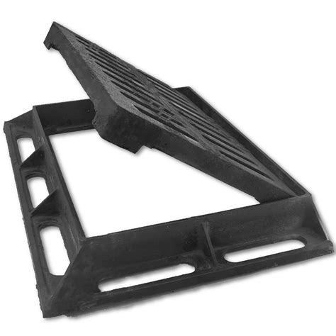 Buy MOSINSBO Outdoor Drain Cover, 12x8 Cast Iron Drain Grate and Frame ...