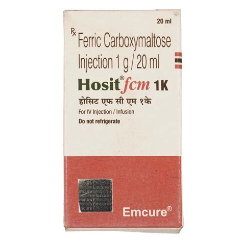Hosit Fcm 50 MG/ML Injection (20): Uses, Side Effects, Price & Dosage ...