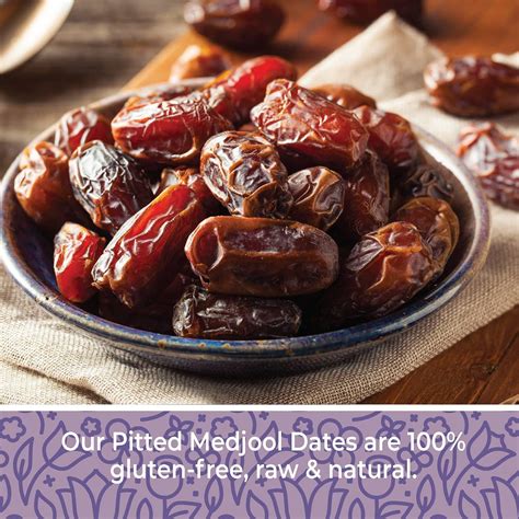Fresh California Medjool Dates 1 lb - Pitted, Extra Fancy & Non-GMO ...