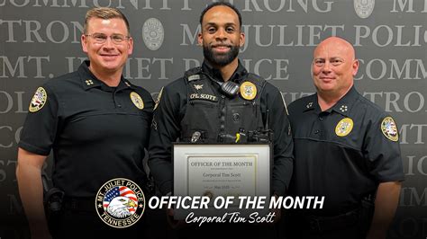 Join us in congratulating Corporal Tim Scott on being named Officer of ...