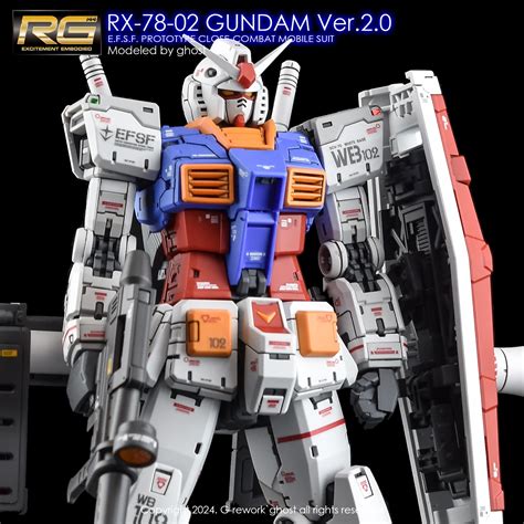 G-Rework 水貼 - [RG] 元祖 2.0 RX-78-2 GUNDAM Ver.2.0 CD-RG4