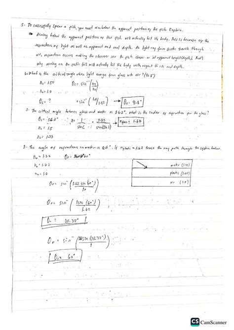 Image result for Refraction Physics 2 Hard Problems