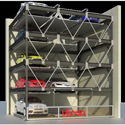 BIM objects - Free download! UPZ-2A1B-MODULE Semi-Automated Parking ...